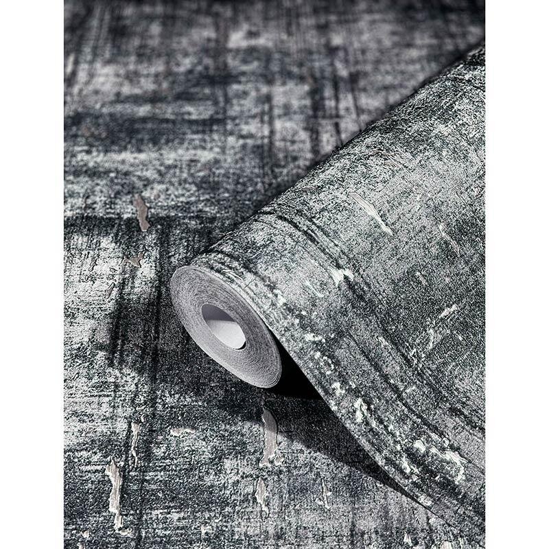 Tapete Schwarz, Anthrazit Marburg Vliestapete (1038036)