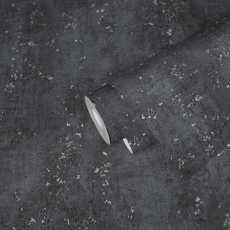 Tapete Schwarz, Anthrazit livingwalls Vliestapete (1037937)