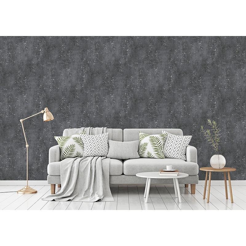 Tapete Schwarz, Anthrazit livingwalls Vliestapete (1037937)