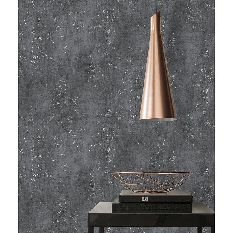 Tapete Schwarz, Anthrazit livingwalls Vliestapete (1037937)