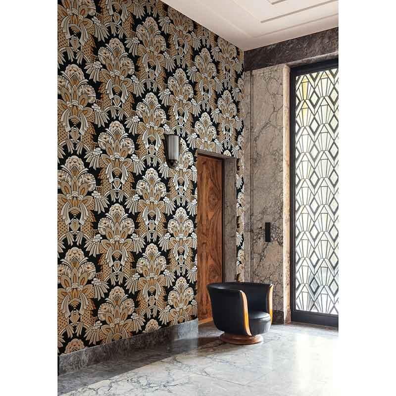 Tapete Beige, Creme, Gold, Kupfer MASUREEL Vliestapete (1037890)