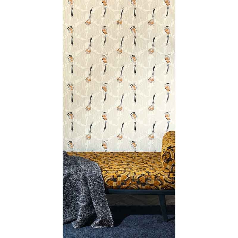 Tapete Beige, Creme, Orange, Terrakotta MASUREEL Vliestapete (1037886)