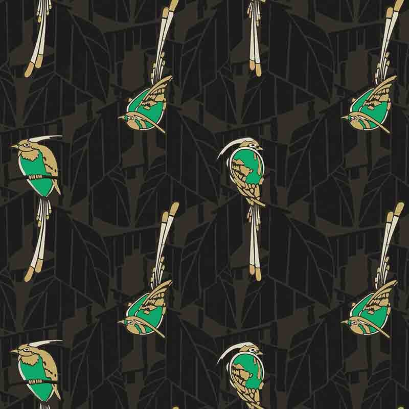 Tapete Grün, Schwarz, Anthrazit MASUREEL Vliestapete (1037882)