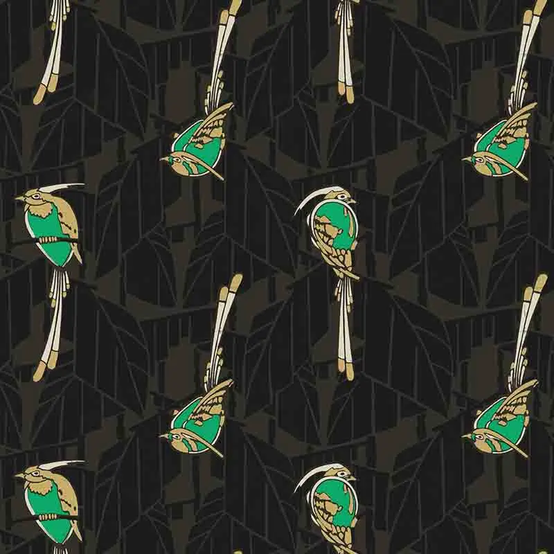 Tapete Grün, Schwarz, Anthrazit MASUREEL Vliestapete (1037882)