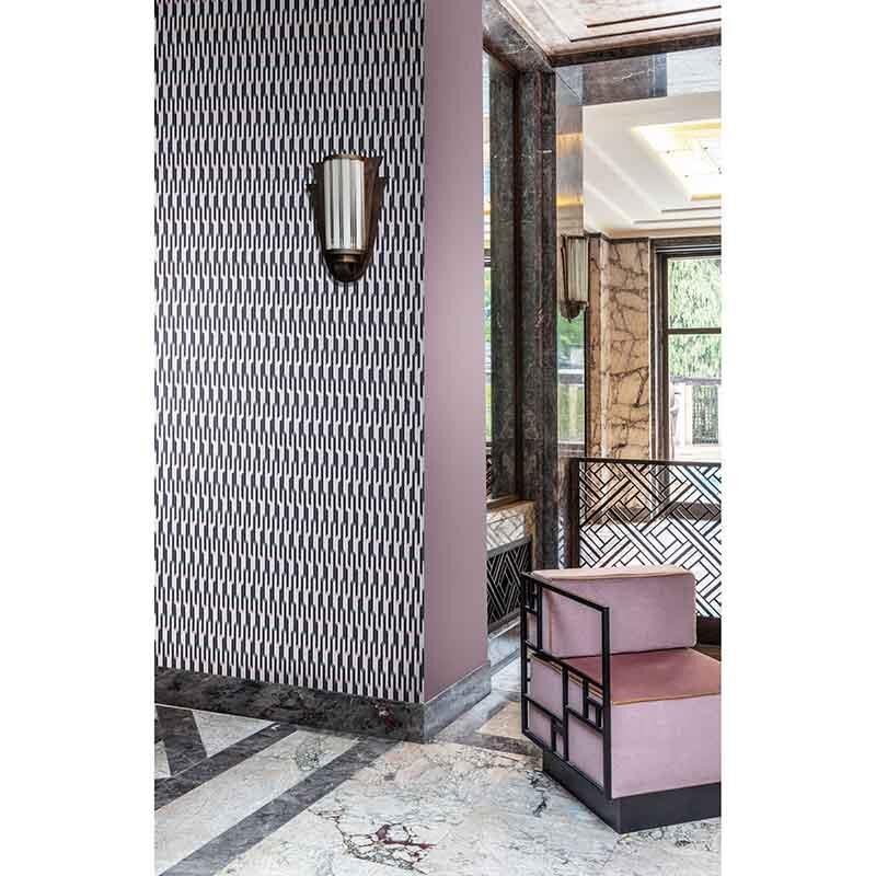 Tapete Grau, Silber, Rosa, Rose, Schwarz, Anthrazit, Weiß MASUREEL Vliestapete (1037879)