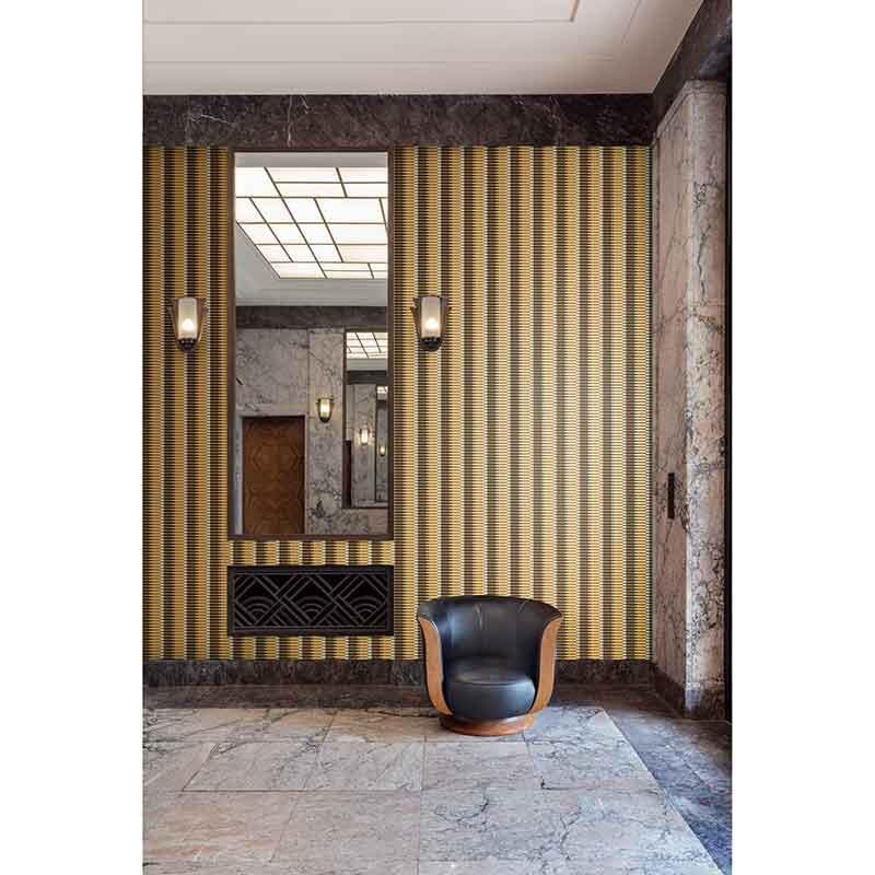 Tapete Gelb, Vanille, Gold, Kupfer MASUREEL Vliestapete (1037875)