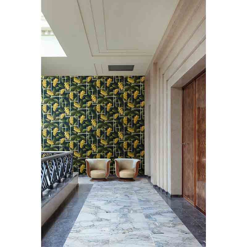 Tapete Gelb, Vanille, Grün MASUREEL Vliestapete (1037870)