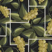 Tapete Gelb, Vanille, Gr&uuml;n MASUREEL Vliestapete...