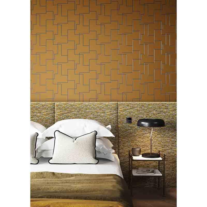 Tapete Braun, Grau, Silber MASUREEL Vliestapete (1037865)