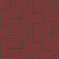 Tapete Grau, Silber, Orange, Terrakotta, Rot MASUREEL...