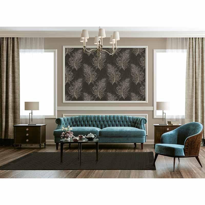 Tapete Schwarz, Anthrazit livingwalls Vliestapete (1037725)