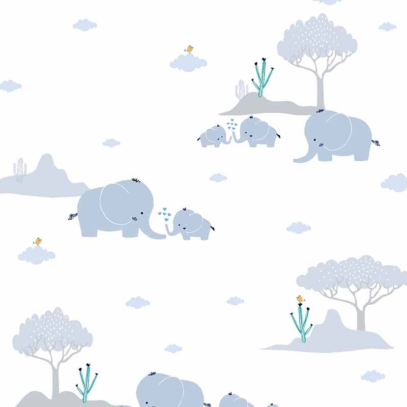 Tapete Blau, Pastellfarben AS-Creation Vliestapete (1037475)