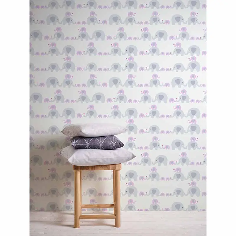 Tapete Grau, Silber, Pastellfarben, Rosa, Rose AS-Creation Vliestapete (1037450)