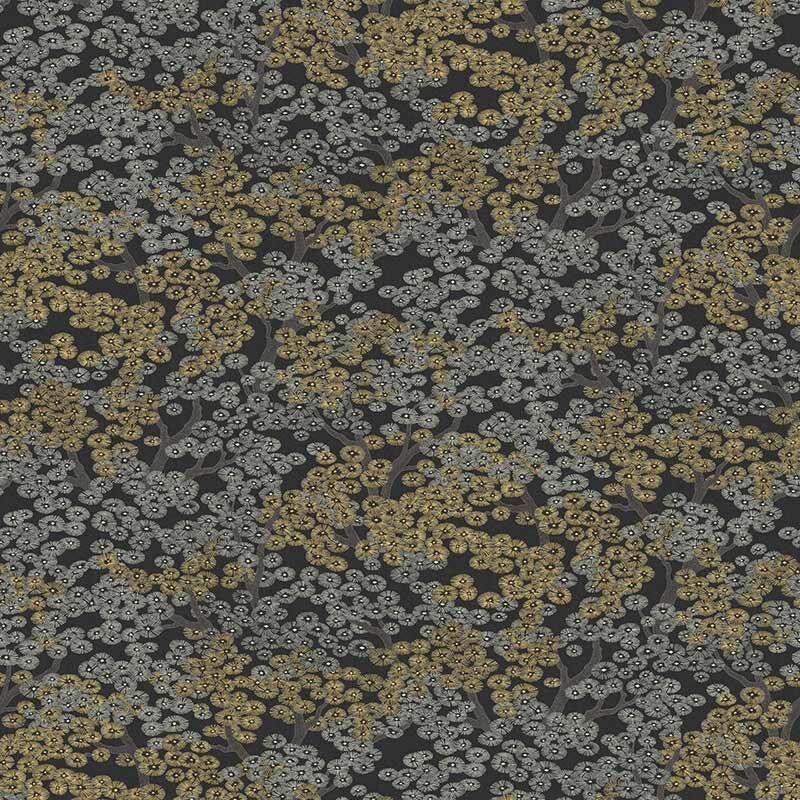 Tapete Gold, Kupfer, Schwarz, Anthrazit MASUREEL Vliestapete (1037237)