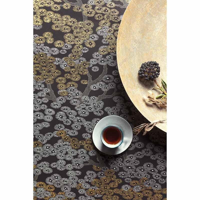 Tapete Gold, Kupfer, Schwarz, Anthrazit MASUREEL Vliestapete (1037237)