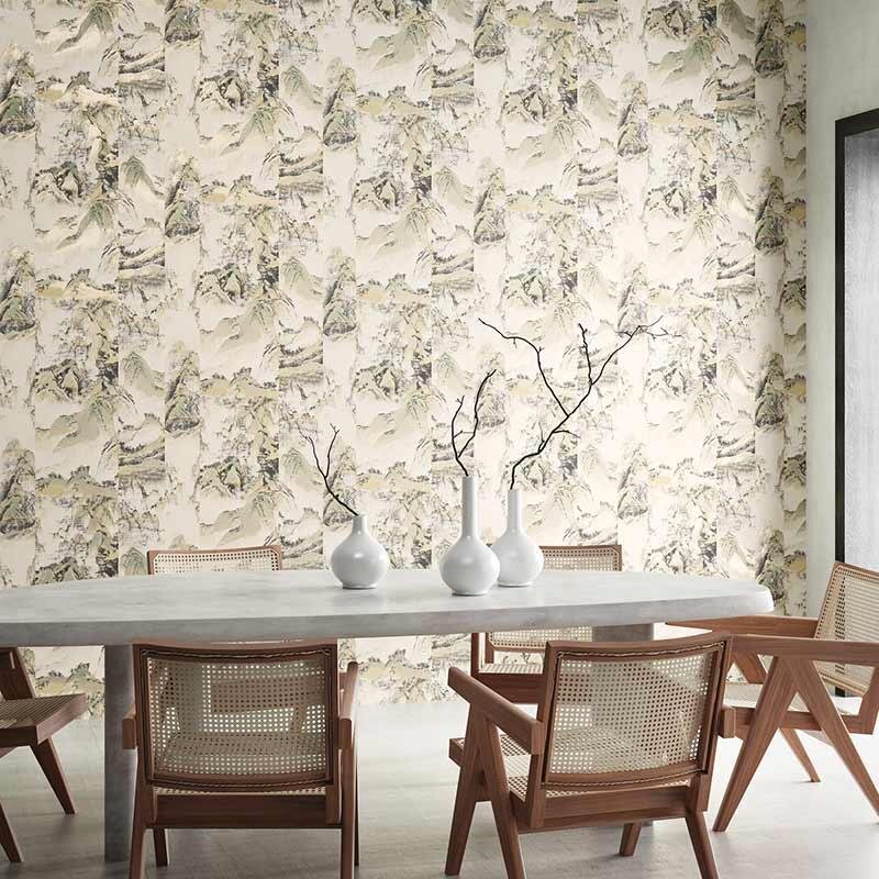 Tapete Beige, Creme, Gold, Kupfer MASUREEL Vliestapete (1037221)