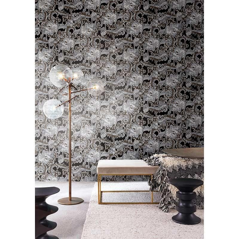 Tapete Grau, Silber, Schwarz, Anthrazit MASUREEL Vliestapete (1037217)