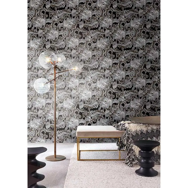 Tapete Grau, Silber, Schwarz, Anthrazit MASUREEL Vliestapete (1037217)