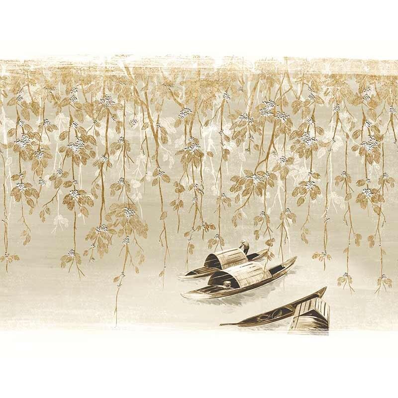 Digitaldruck-Tapete Braun, Grau, Silber MASUREEL (1037201)