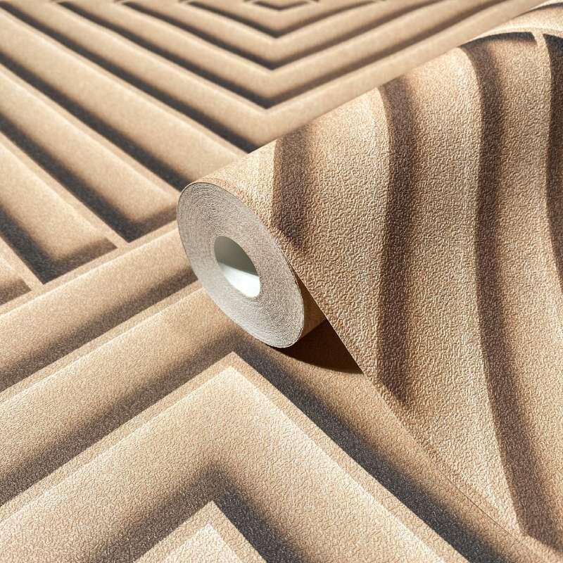 Tapete Beige, Creme, Braun Marburg Vliestapete (1044183)