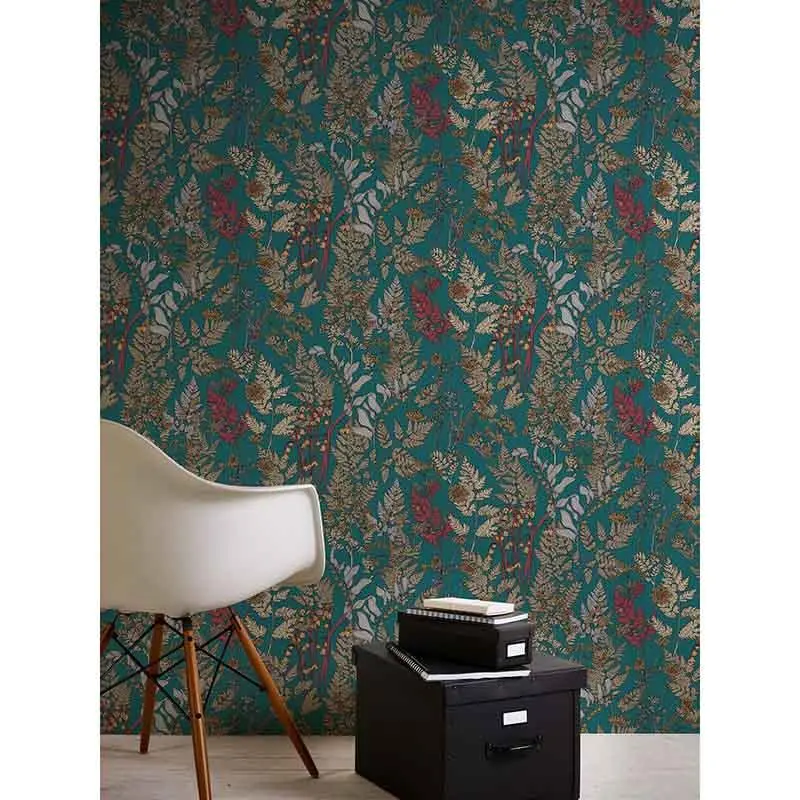 Tapete Blau, Grün, Petrol Architects Paper Vliestapete (1036772)