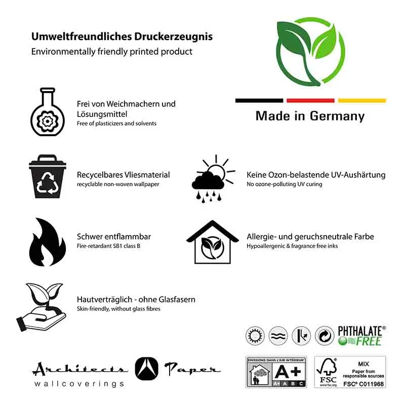 Tapete Schwarz, Anthrazit Architects Paper Vliestapete (1036752)