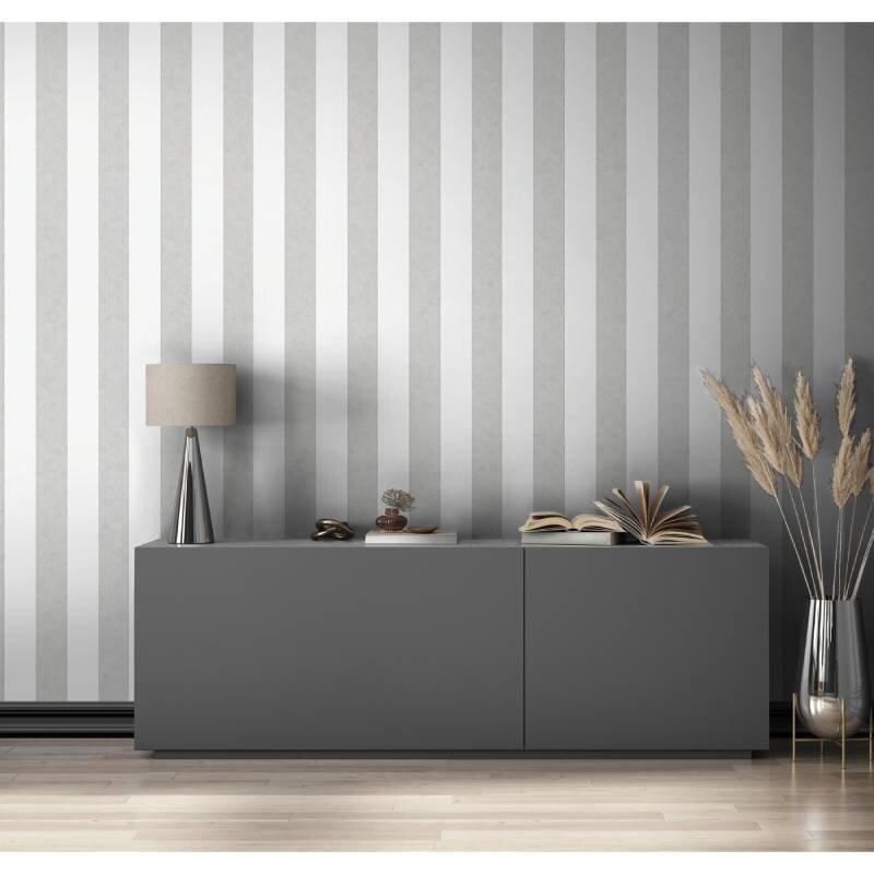 Tapete Grau, Weiß Marburg Vliestapete (1044130)