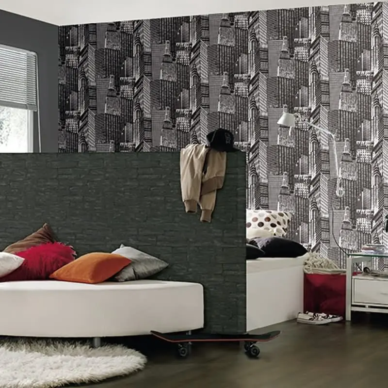 Tapete Schwarz, Anthrazit AS-Creation Vliestapete (1016918)