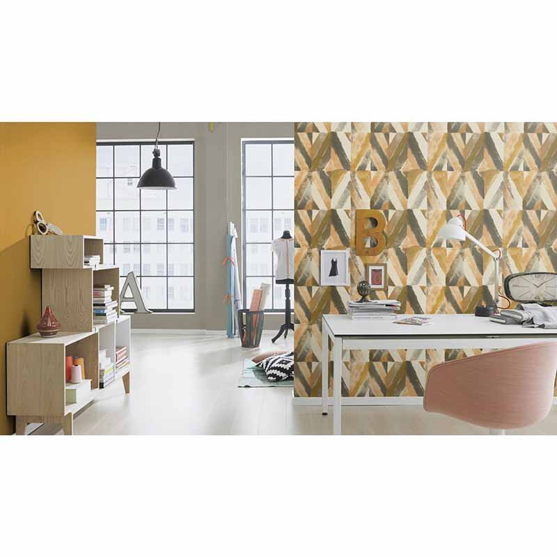 Vliestapete Gelb charmant rustikale Atmosphäre Rasch Country Charme