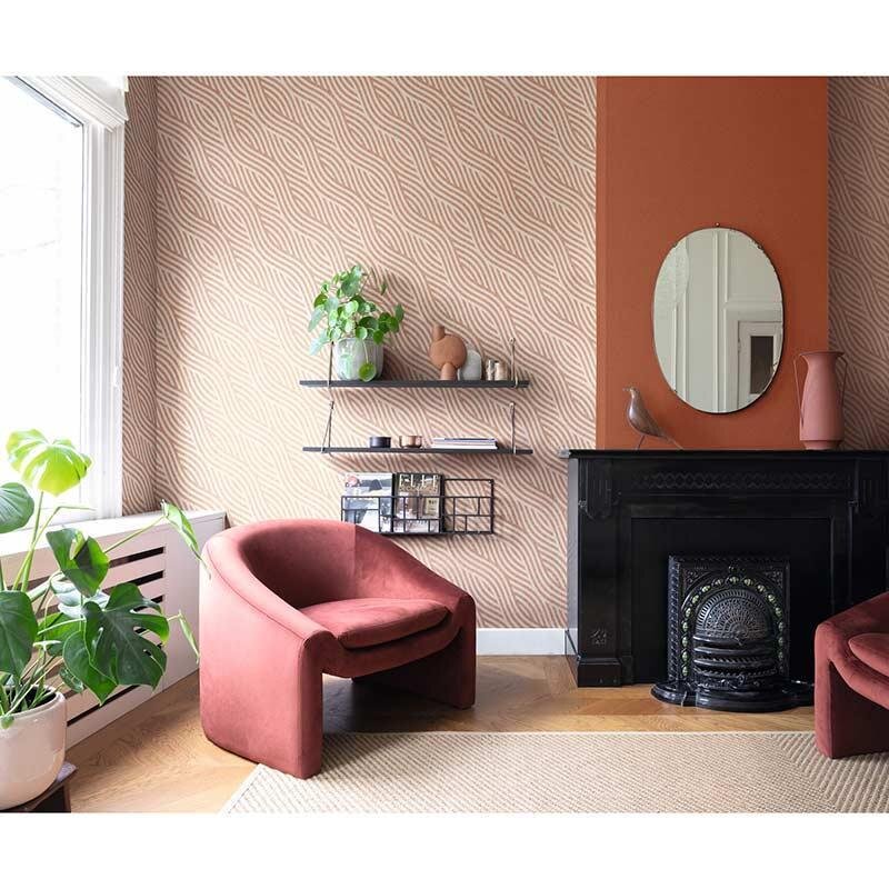 Vliestapete Orange rustikales Flair Rasch Country Charme