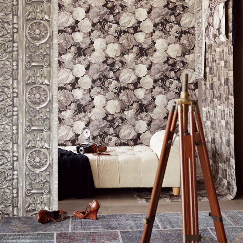 Tapete Grau, Silber, Schwarz, Anthrazit Eijffinger Vliestapete (1020141)