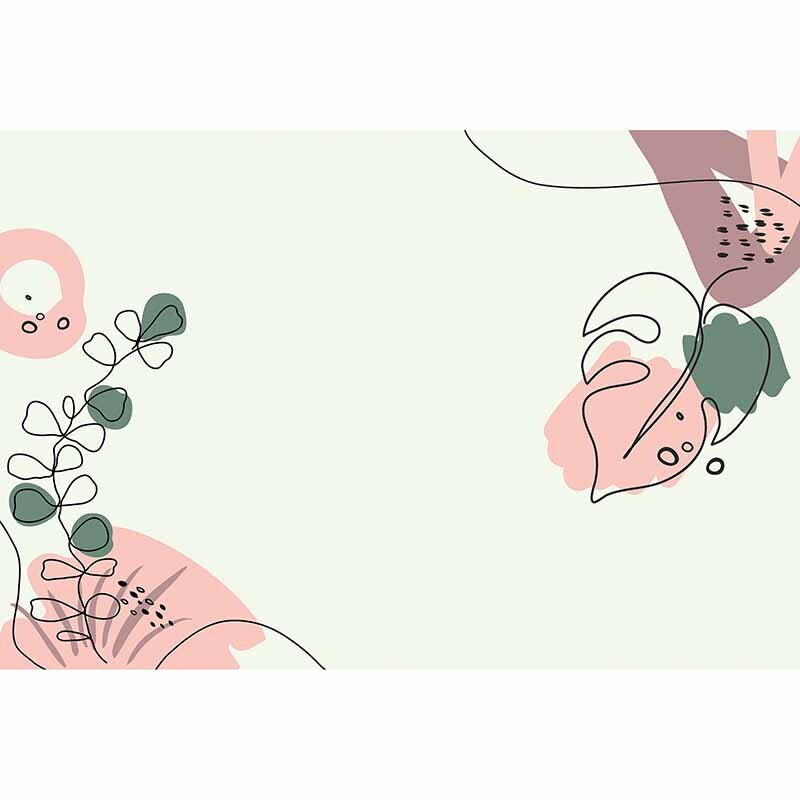 Digitaldruck-Tapete Drawn Leaves 1 livingwalls (1036437)