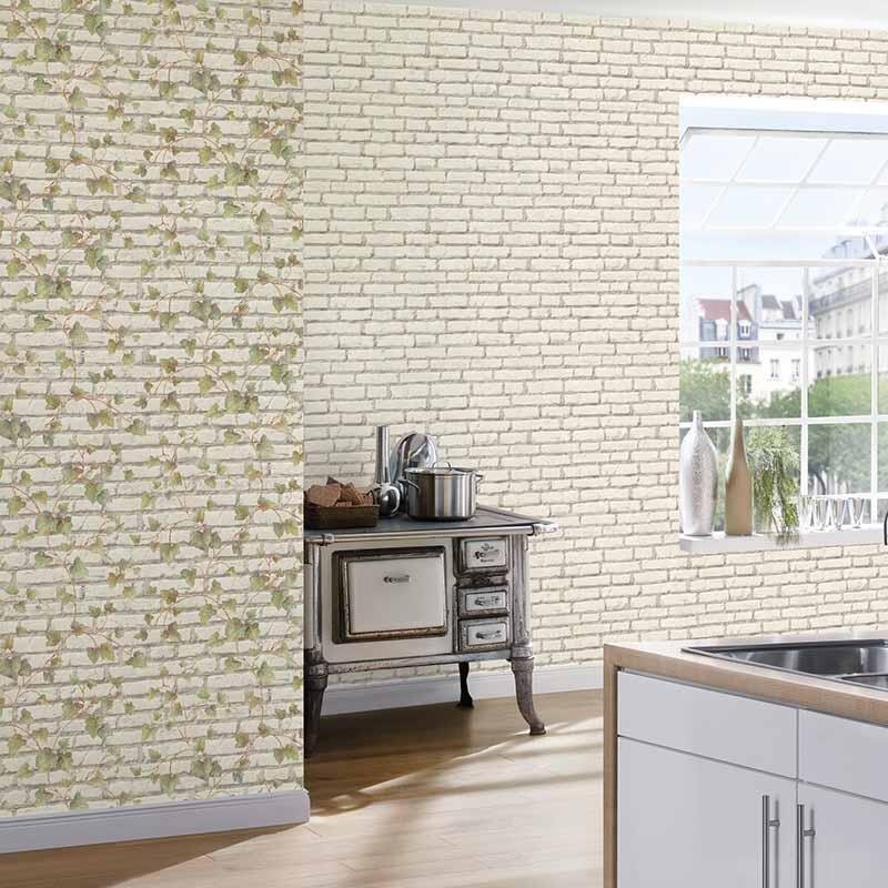 Tapete Weiß, Grün AS-Creation Vliestapete (1018845)