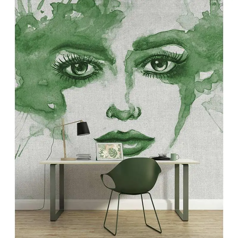 Digitaldruck-Tapete Watercolour Face 2 livingwalls (1036430)