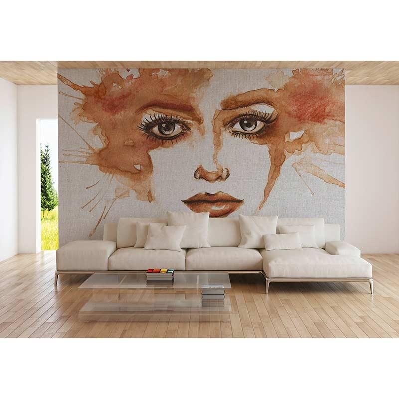 Digitaldruck-Tapete Watercolour Face 1 livingwalls (1036429)