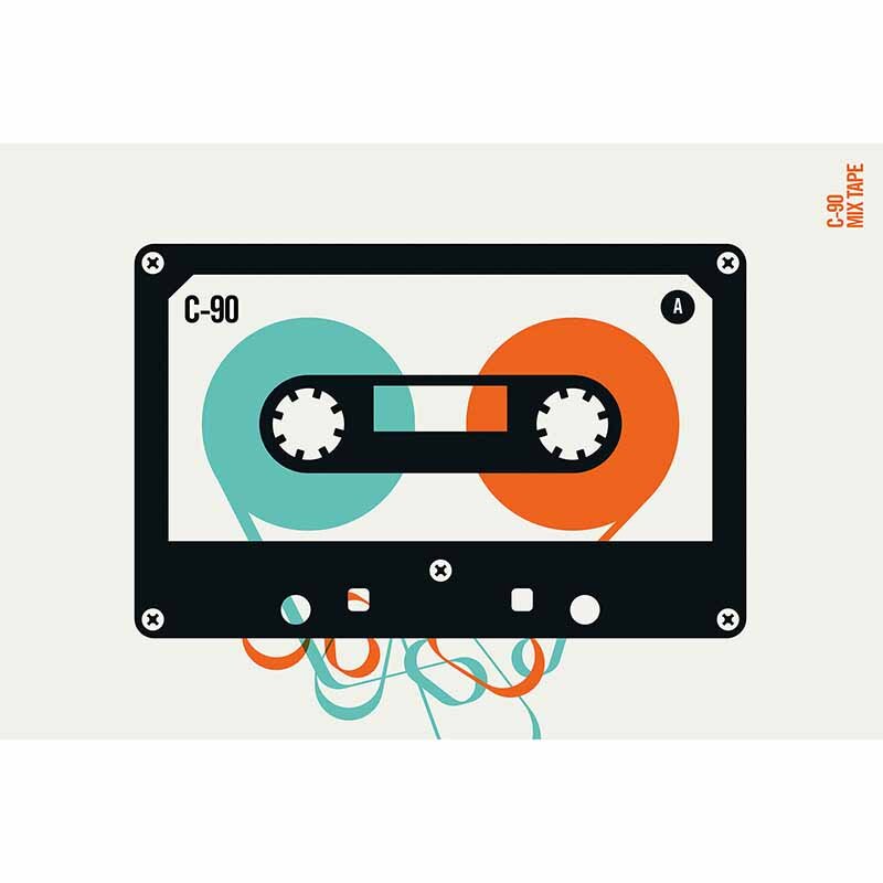 Digitaldruck-Tapete Mixtape livingwalls (1036417)