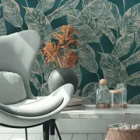 Tapete Beige, Creme, Blau, Petrol AS-Creation deco...