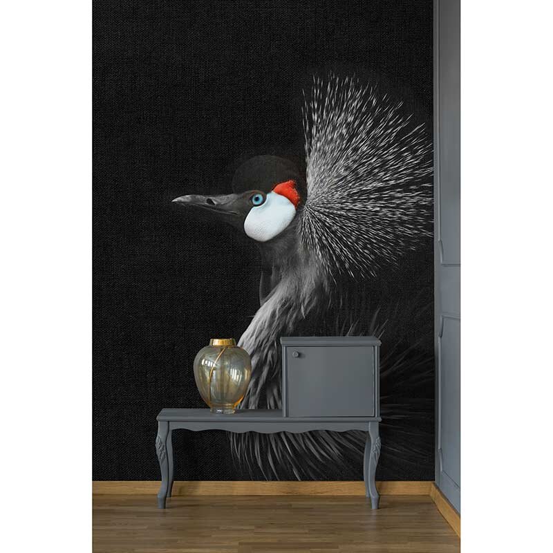Digitaldruck-Tapete Crowned Crane Black livingwalls (1036333)