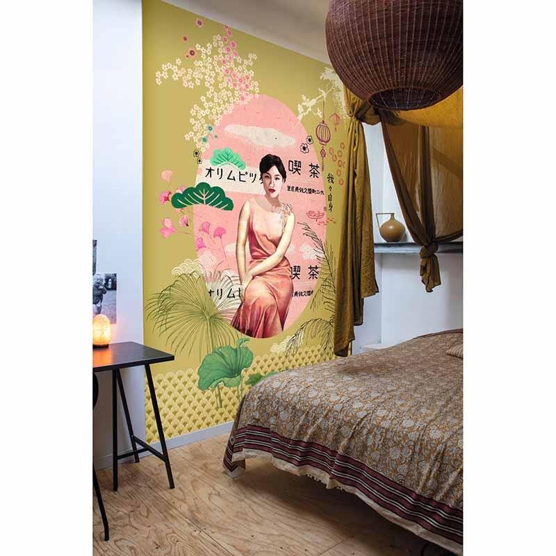 Digitaldruck-Tapete Gelb, Vanille Studio Onszelf (1036250)