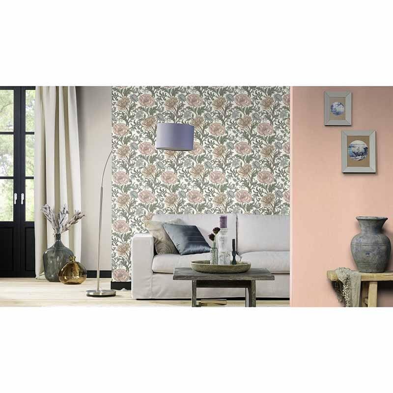 Tapete Pastellfarben, Rosa, Rose Rasch Vliestapete (1036287)