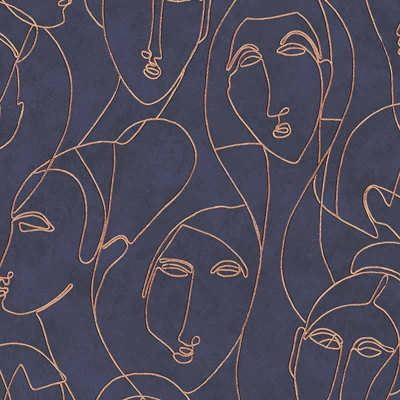 Tapete Blau MASUREEL Vliestapete (1035854)