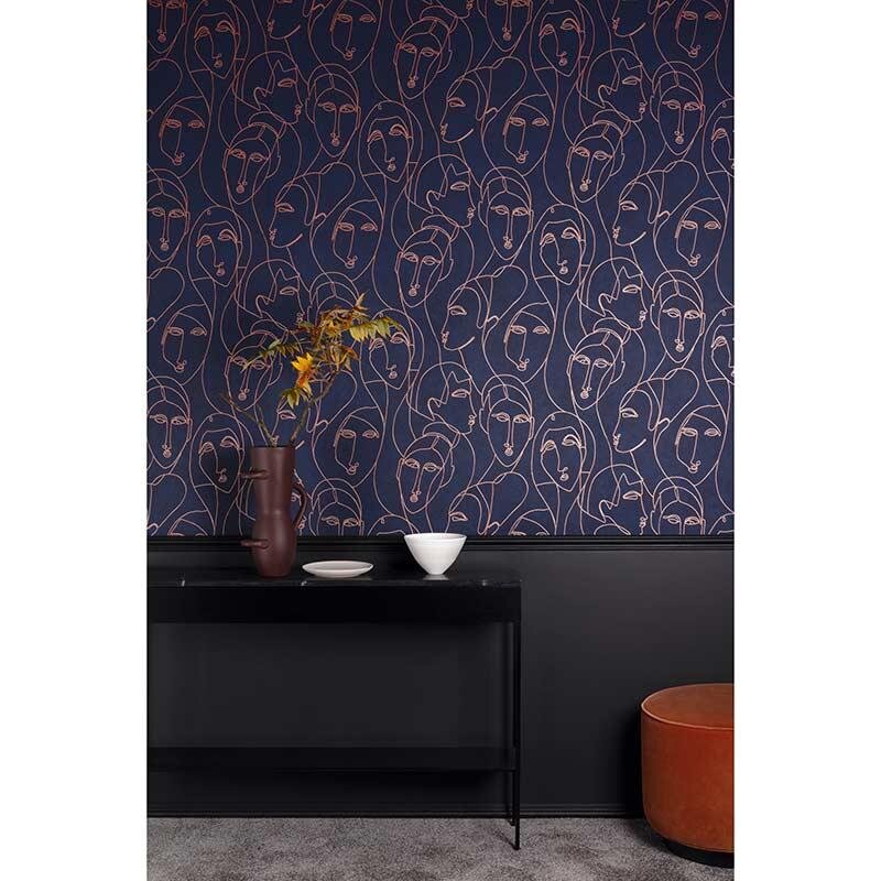 Tapete Blau MASUREEL Vliestapete (1035854)