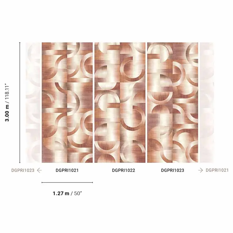 Digitaldruck-Tapete Braun MASUREEL (1035785)