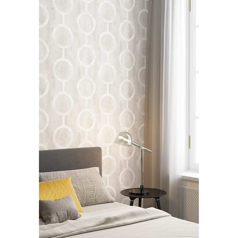 Tapete Grau, Silber MASUREEL Vliestapete (1035798)