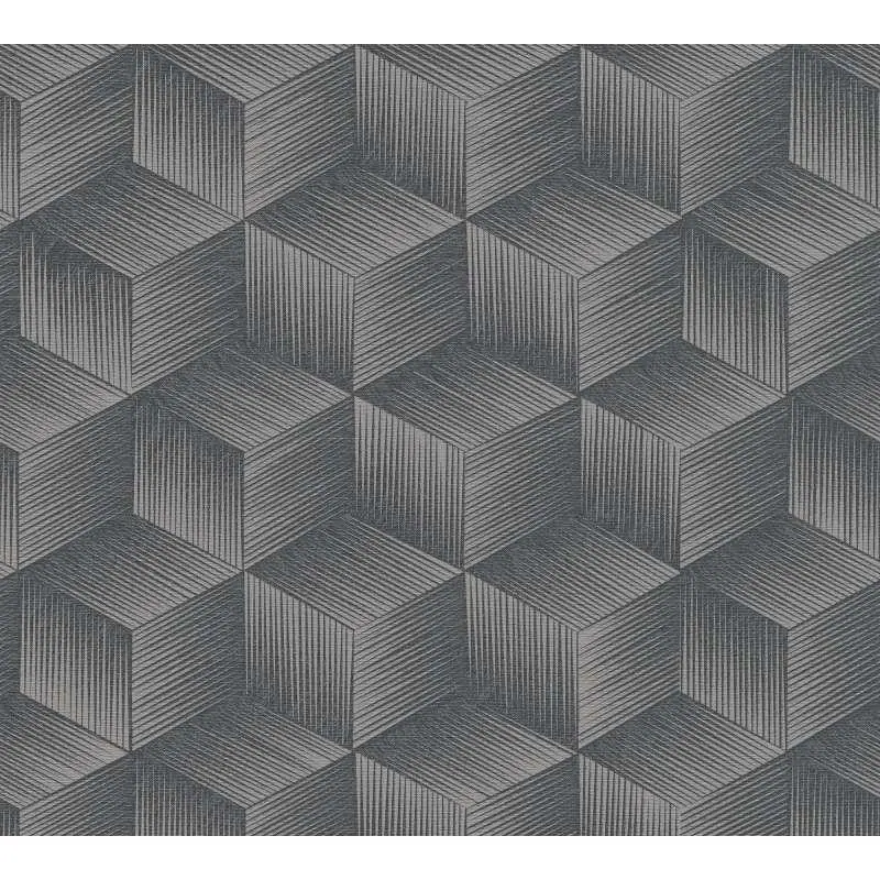 Tapete Grau, Silber, Schwarz, Anthrazit AS-Creation deco Vliestapete (1044078)