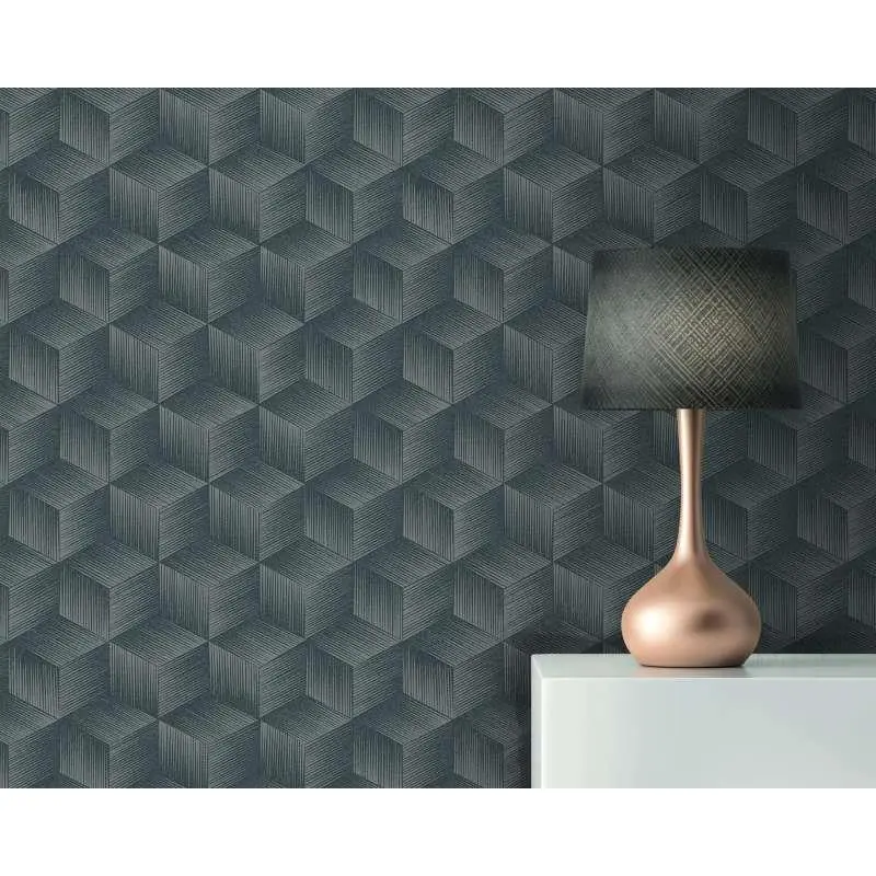 Tapete Grau, Silber, Schwarz, Anthrazit AS-Creation deco Vliestapete (1044078)