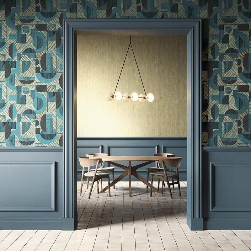 Tapete Blau MASUREEL Vliestapete (1035754)