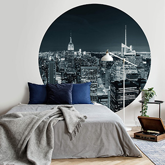 Runde Tapete DD119209 Designwalls 2.0 New York at Night II